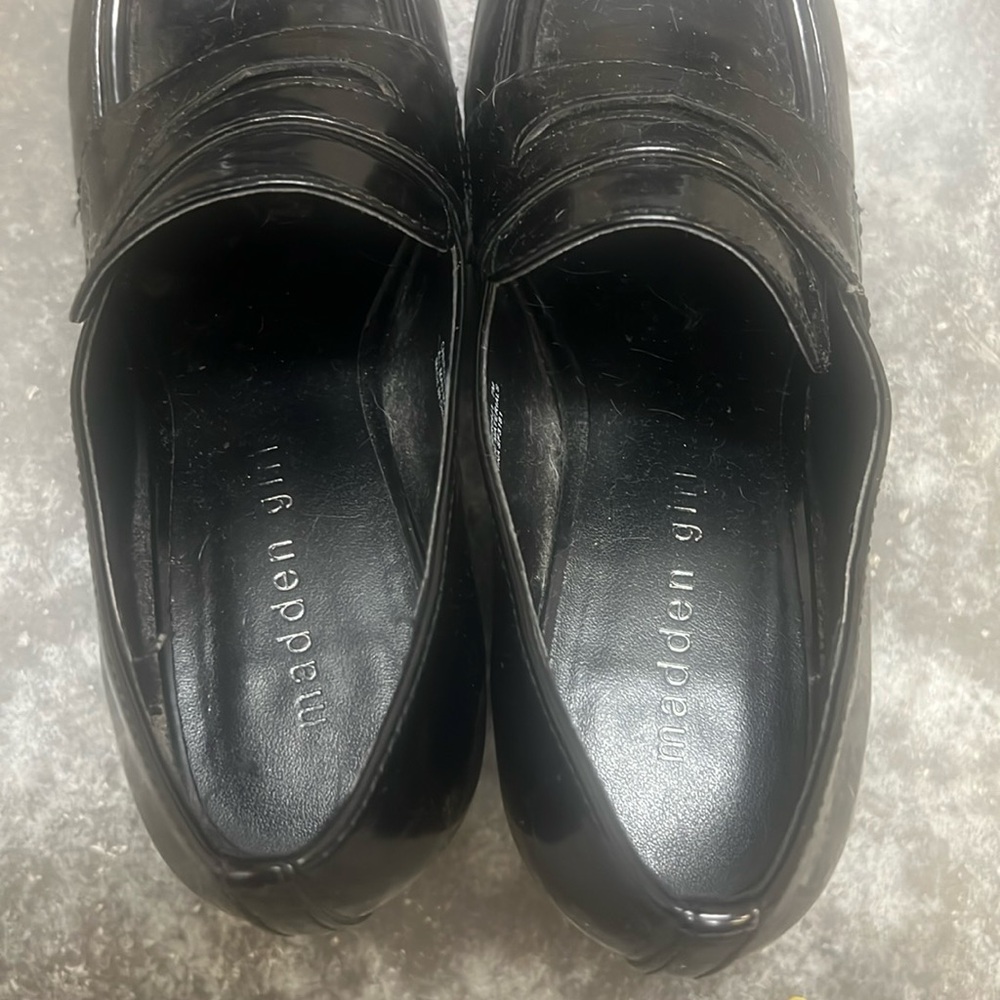 Madden Girl Black Platform Loafers - Picture 7 of 7